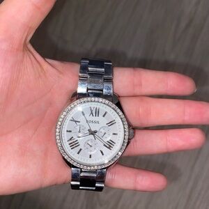Fossil Silver AM4481 Cecile Watch